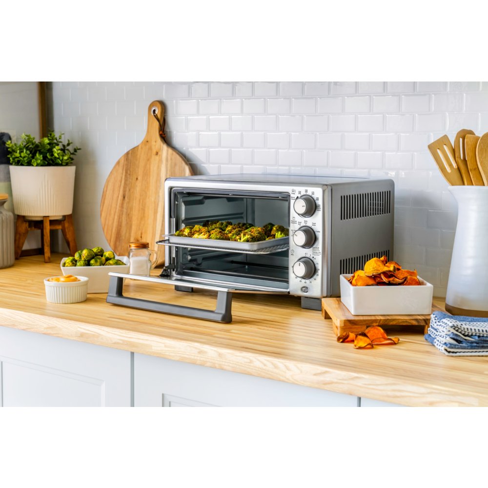 Oster Compact Countertop Oven With Air Fryer Stainless Steel Oster